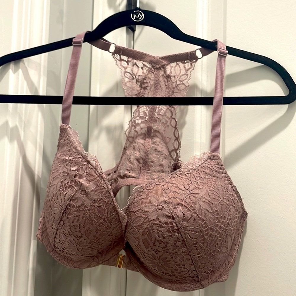 Mauve Lace Push-up Bra